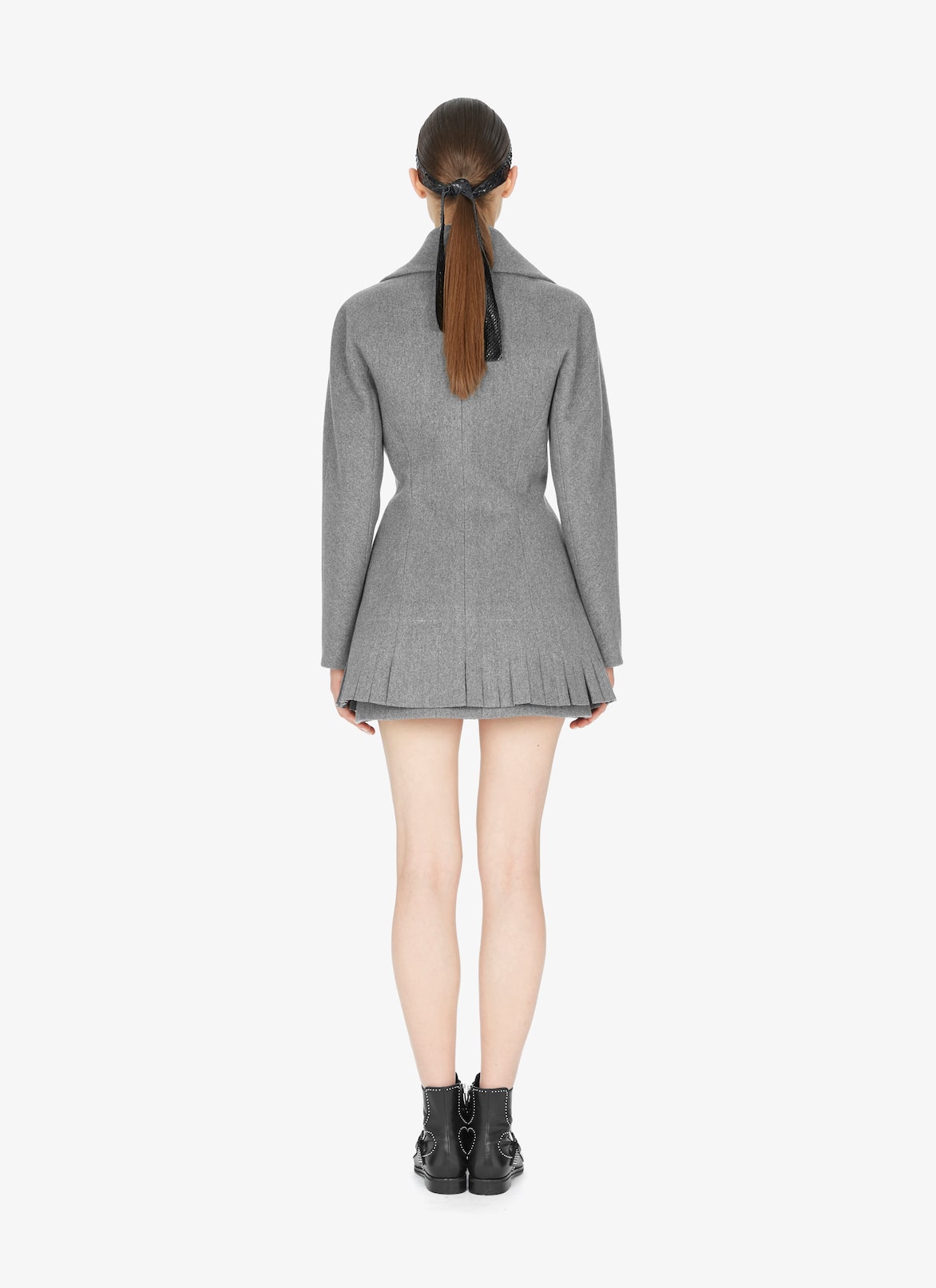 LONG JACKET DRAP VIF GREY ALAÏA GRIGIO LONG JACKET DRAP VIF GREY